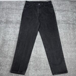 VTG 90s‎ Levi's 550 Jeans Men's 34x30 Black Orange Tab Relaxed Fit Tapered Leg